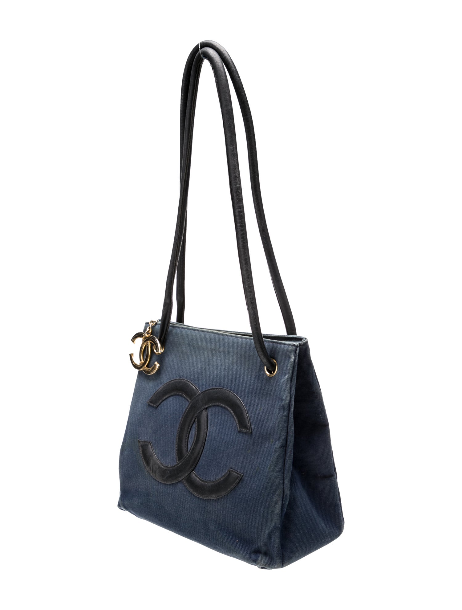 Chanel Interlocking CC Logo Canvas Bag